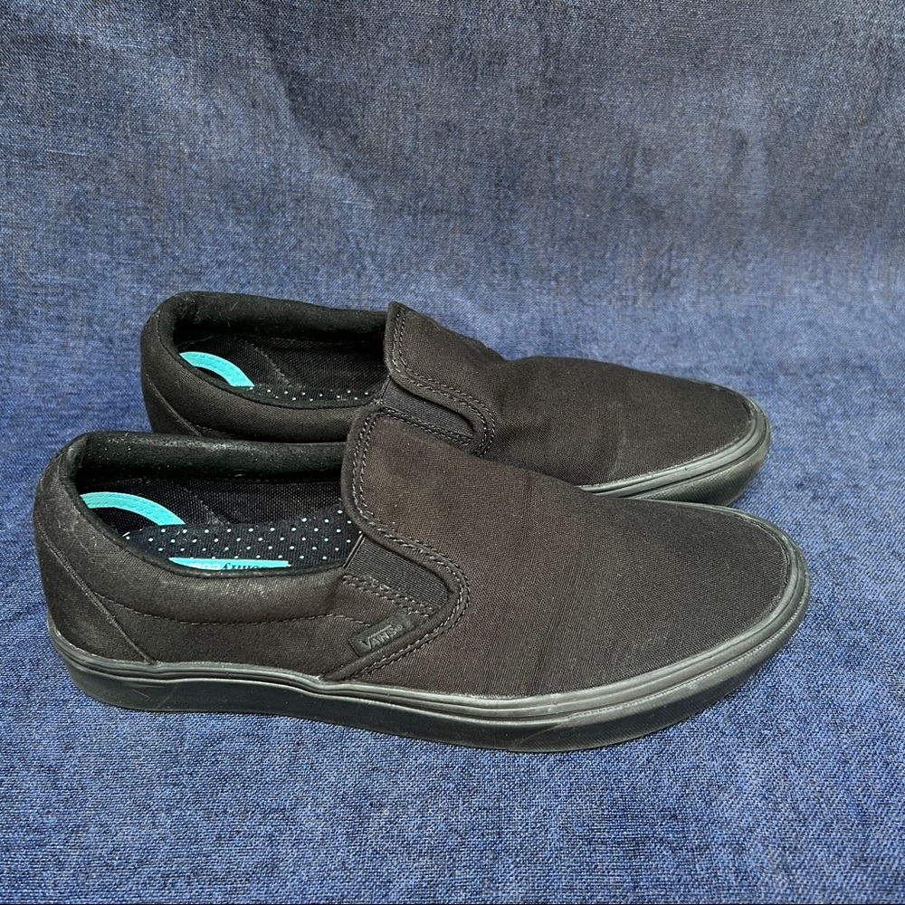 VANS Comfy Cush Slip On Canvas shoes women’s 9.5 men’s 8 black